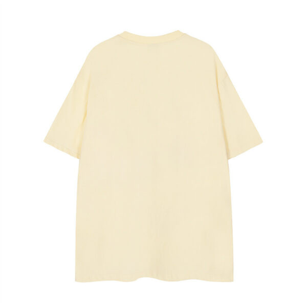 Badge Printed Crew Neck Top Summer Men