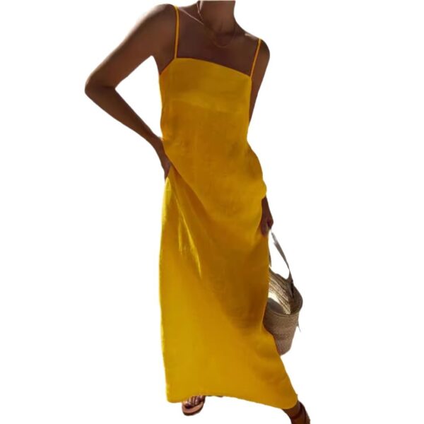 Cotton-Linen Comfortable Vacation Dress For Women