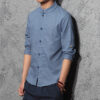 Summer Linen Shirt Men's Long Sleeve