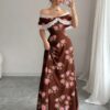 Women's Fashion Slim Floral Dress