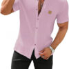 Fashion Summer Button Linen New Men's Shirt