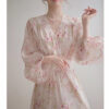 French Silk Loose Maxi Chiffon Dress