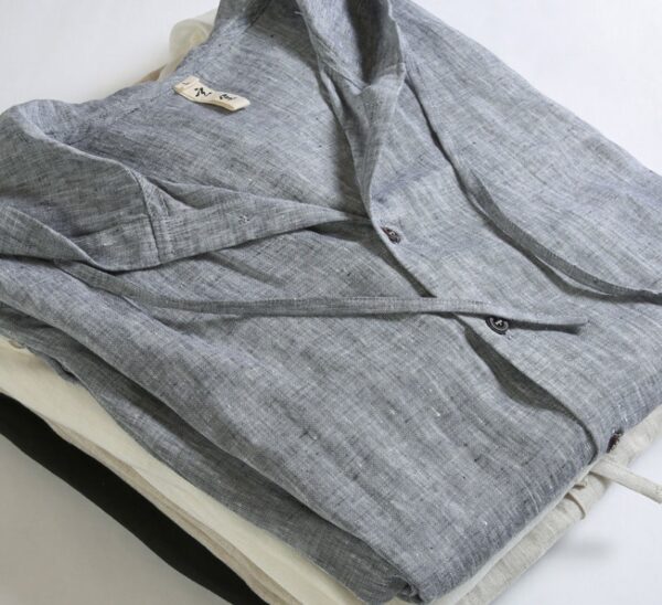 737496af-a012-4383-95f9-a45295bb4910.jpg Solid-color Linen Casual Shirt For Men