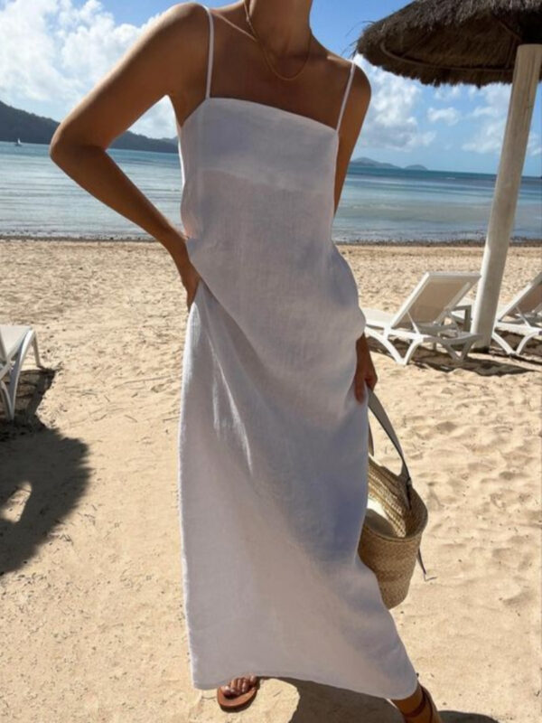 Cotton-Linen Comfortable Vacation Dress For Women