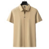 Business Casual Solid Color Polo Shirt Men