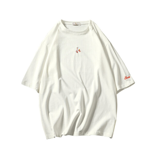 Tiny Embroidered Oversized Pastel Tee