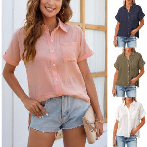 a74dbb0e-da5c-4fa8-918d-bc4dd4b3f59a.jpg Women's Summer New Cotton Linen Short Sleeve Casual Shirts