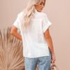 Women's Summer New Cotton Linen Short Sleeve Casual Shirts