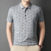 Summer Men's Printed Short-Sleeve Polo Shirt