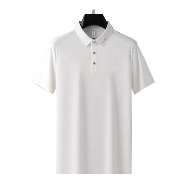 de990801-a3e3-4cf2-aa30-085de6c7c4fa.jpg Summer Seamless Adhesive Ice Silk Polo Shirt Men