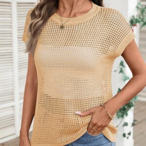 e1ee89ca-1c5f-4f92-8e3e-e6fc2ae0120d.jpg Women's Summer Top Crochet Cap Sleeves