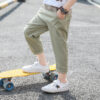 e681c801-84c2-45ba-82a2-e5abcf540e19.jpg Summer Cotton And Linen Trousers Children's Casual Pants