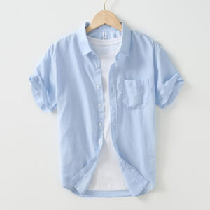 ed97b70e-85cd-460f-b73a-5cf1fa820411.jpg Artistic Simple Cotton And Linen Square Collar Shirt Men