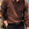 Slim Fit Waffle Knit Polo Shirt