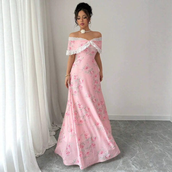 Women's Fashion Slim Floral Dress