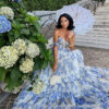 Off-the-shoulder Organza Fairy Long Temperament Dress