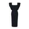 Ruffled Butterfly Sleeve Skinny Club Dress