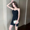 Night club sexy dress with tight sling bag hip