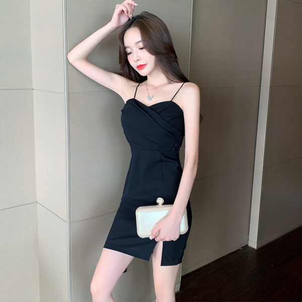 Night club sexy dress with tight sling bag hip