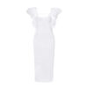 Ruffled Butterfly Sleeve Skinny Club Dress