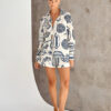 Early Autumn Casual Premium Fruit Printed Shorts Cardigan Suit
