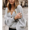 2610571521033.jpg V-neck knit cardigan