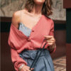 3666264521423.jpg Buttoned loose knit cardigan sweater