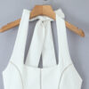 Backless Halter-neck Midi Dress For Women