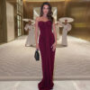 Seamless Ribbon Wrap Bodycon Dress For Women