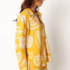 Early Autumn Casual Premium Fruit Printed Shorts Cardigan Suit