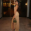 Night Club Style Banquet Bright Silk Long Dress