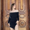 97861cfc-8c69-4d5d-8fc6-97fc72f37cbc.jpg Slim Straight Neck Wrap Hip Split Dress Women