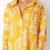 Early Autumn Casual Premium Fruit Printed Shorts Cardigan Suit