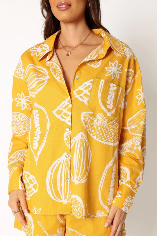 Early Autumn Casual Premium Fruit Printed Shorts Cardigan Suit