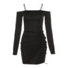 c31aec44-5fbf-4b6d-8cfa-0245e727b58e.jpg Slim Straight Neck Wrap Hip Split Dress Women